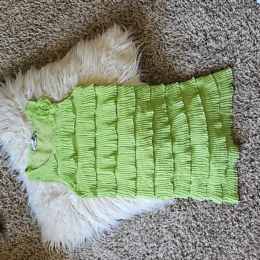 Speechless size 7 lime green flapper dress